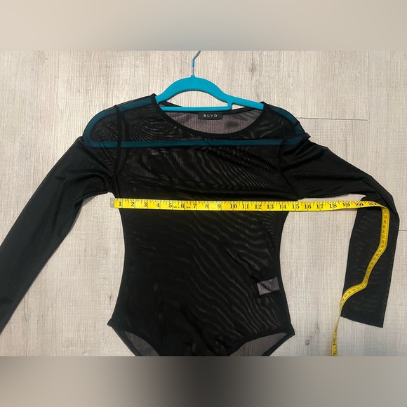 Two Piece Pant Set with Sheer Bodysuit - Picture 7 of 14